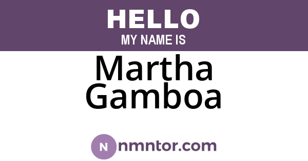 Martha Gamboa