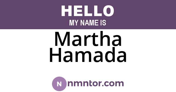 Martha Hamada