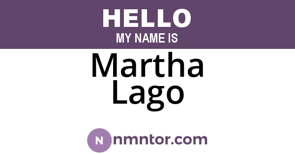 Martha Lago