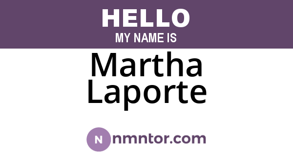 Martha Laporte