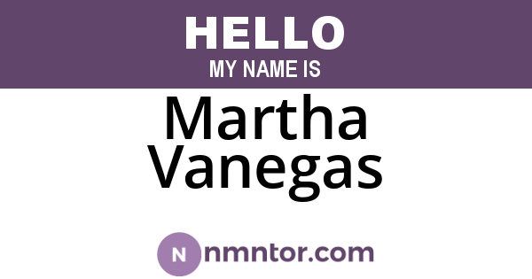 Martha Vanegas