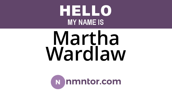 Martha Wardlaw