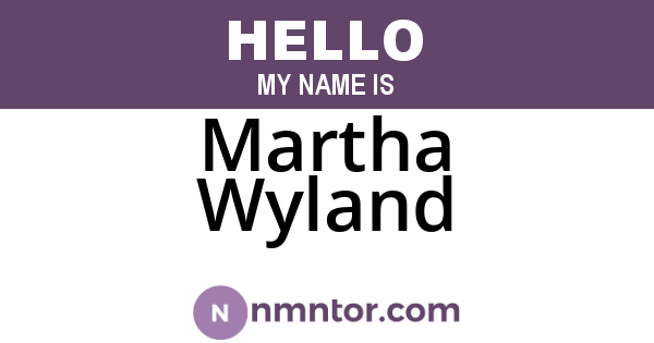 Martha Wyland