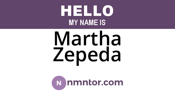 Martha Zepeda