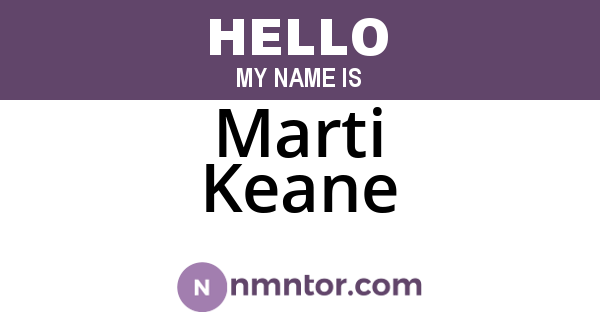 Marti Keane