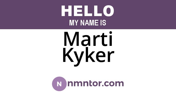 Marti Kyker
