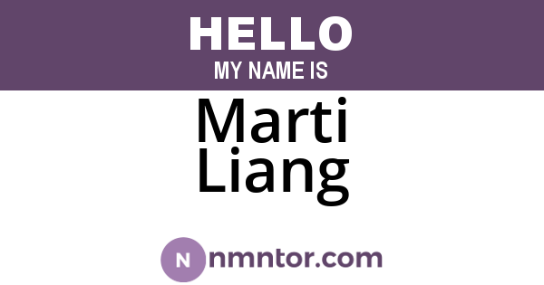 Marti Liang
