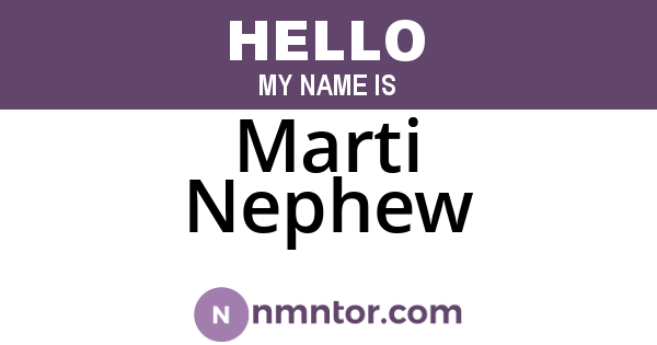 Marti Nephew