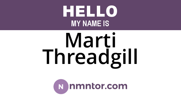 Marti Threadgill