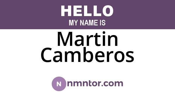 Martin Camberos