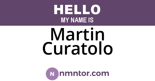 Martin Curatolo