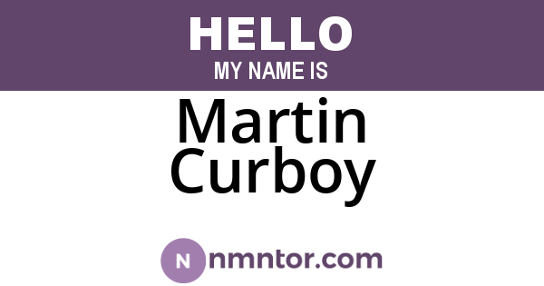 Martin Curboy