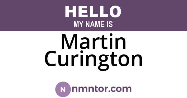 Martin Curington