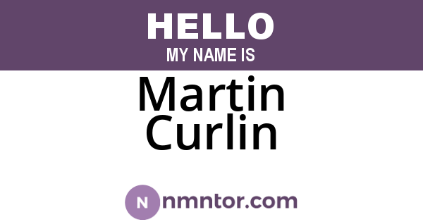 Martin Curlin
