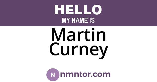 Martin Curney