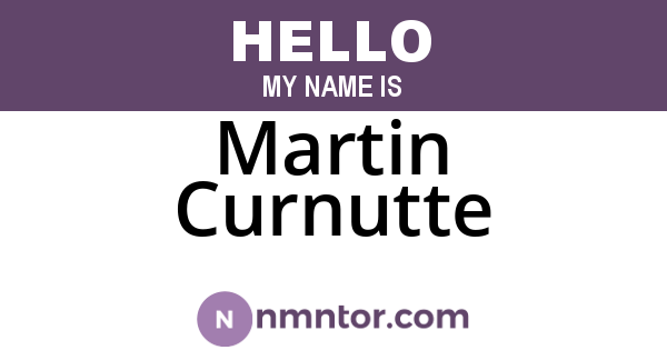 Martin Curnutte