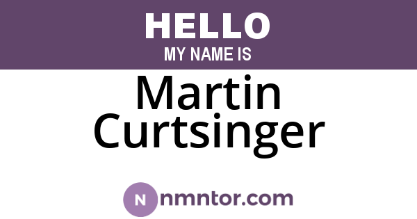 Martin Curtsinger