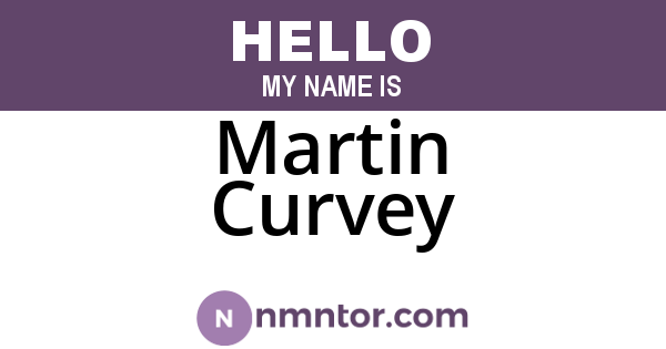 Martin Curvey
