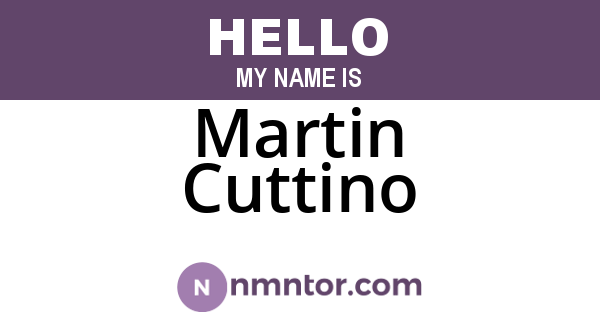 Martin Cuttino
