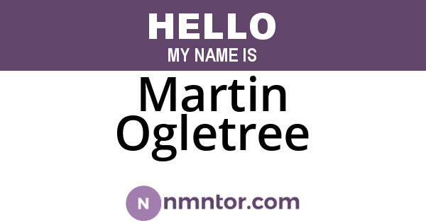 Martin Ogletree