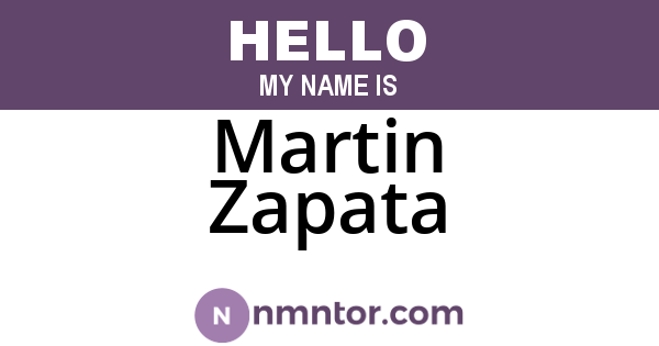 Martin Zapata