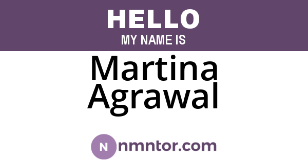 Martina Agrawal