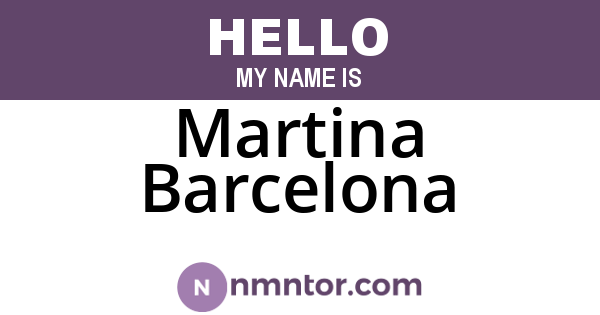 Martina Barcelona