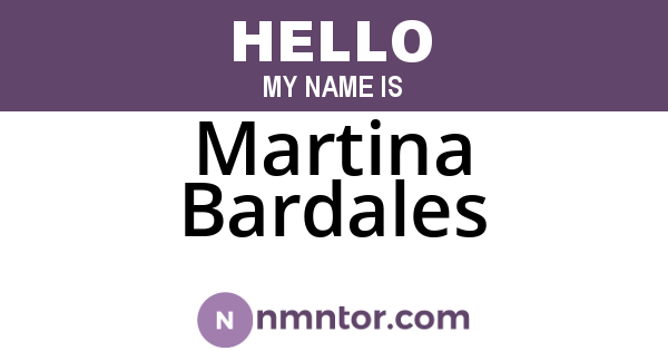 Martina Bardales