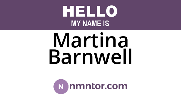 Martina Barnwell