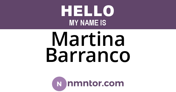 Martina Barranco