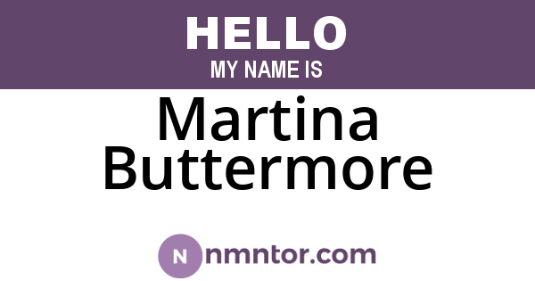 Martina Buttermore