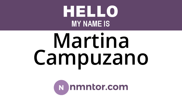 Martina Campuzano