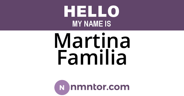 Martina Familia