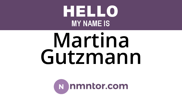 Martina Gutzmann