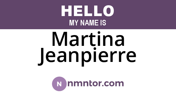 Martina Jeanpierre
