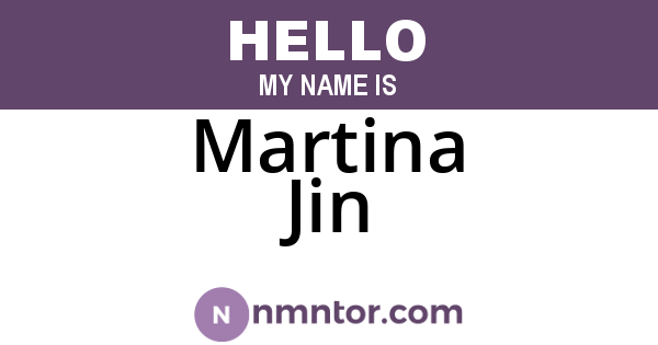Martina Jin