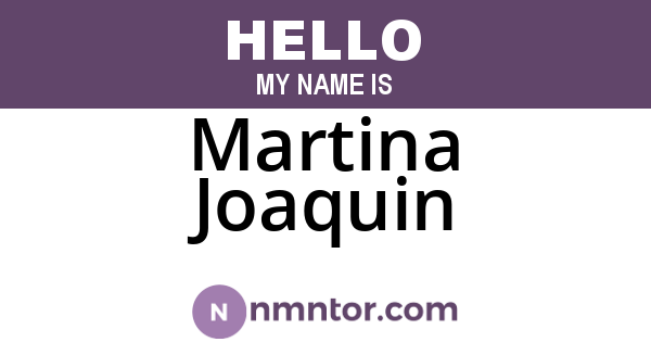Martina Joaquin