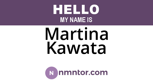 Martina Kawata
