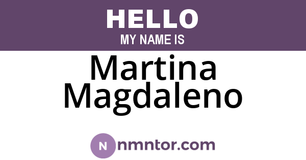 Martina Magdaleno