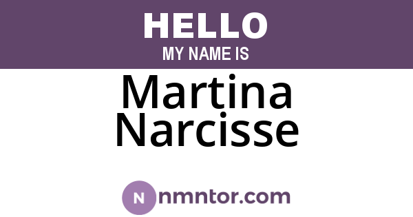 Martina Narcisse