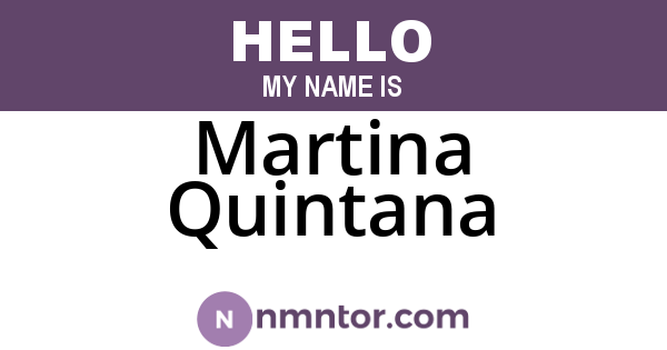 Martina Quintana