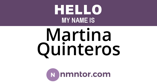 Martina Quinteros