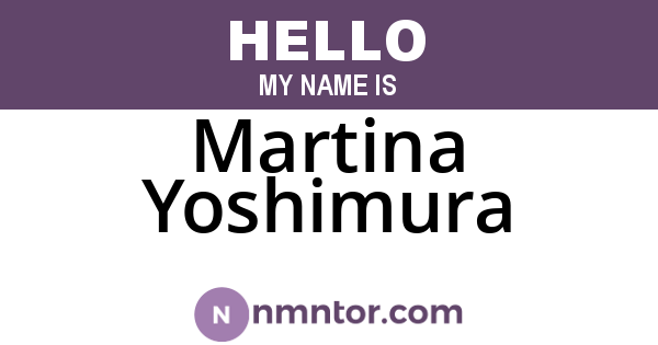 Martina Yoshimura