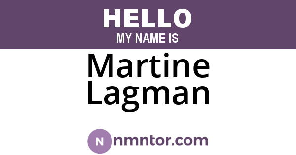 Martine Lagman