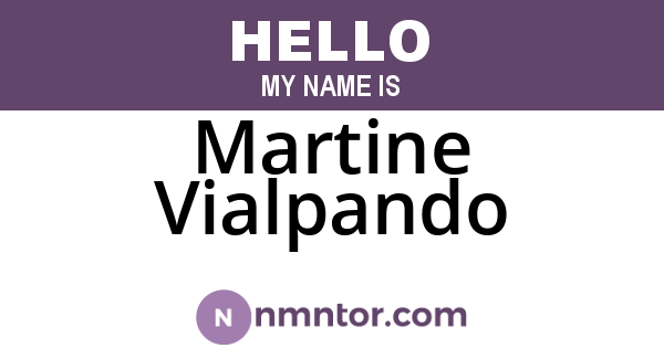Martine Vialpando