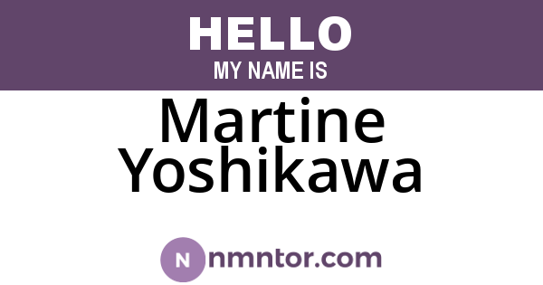 Martine Yoshikawa