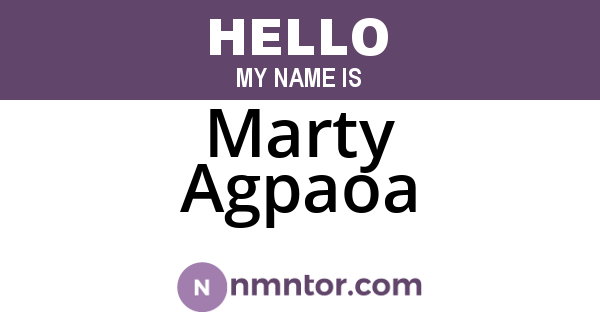 Marty Agpaoa