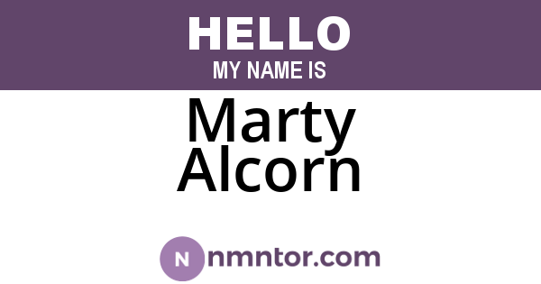 Marty Alcorn
