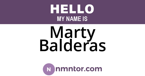 Marty Balderas