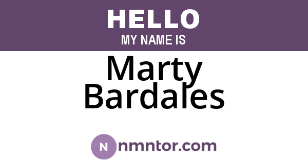 Marty Bardales